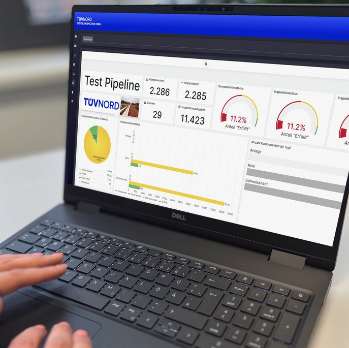 Das Digital Inspection Tool von TÜV NORD optimiert die Dokumentation, beschleunigt Arbeitsprozesse und reduziert Fehler beim Pipelinebau. Foto: TÜV NORD