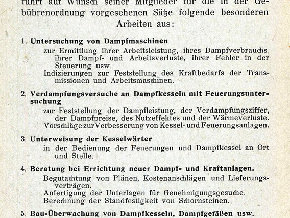 In einer Zeitungsannonce macht der DÜV Dortmund auf seine Dienstleistungen aufmerksam.