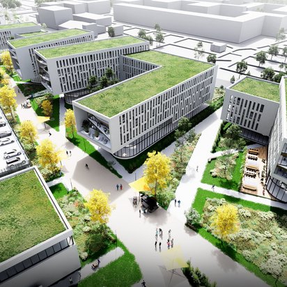 Visualisierung des Technologieparks Essen