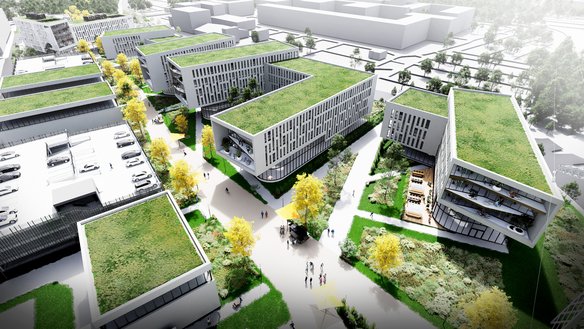 Visualisierung des Technologieparks Essen