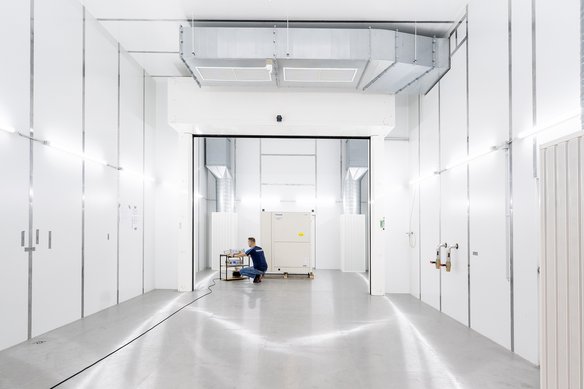 Der Wärmepumpenprüfstand von TÜV NORD gehört jetzt in den Kreis der von der EHPA autorisierten Labore. Bildquelle: Frauke Schumann/TÜV NORD AG