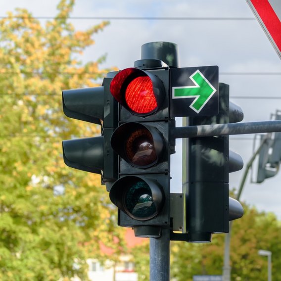Red traffic light Red traffic light