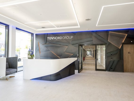 Foyer des Gebäudes im Business Park Phoenix West.
