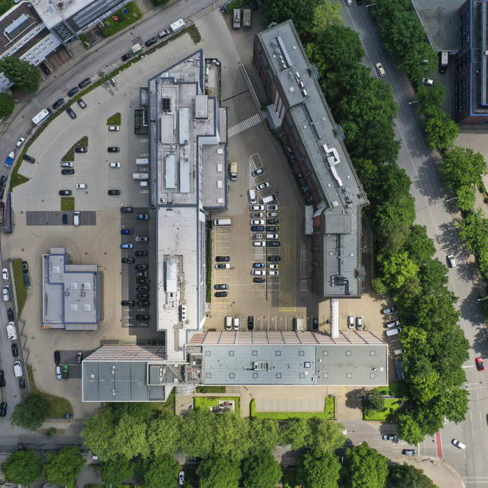 Hamburg location Aerial view, TÜV NORD GROUP