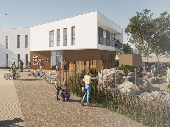 Visualisierung der Kita am Technologiepark